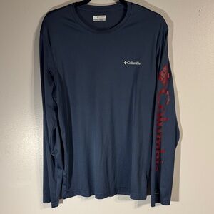 Columbia Men's Dark Blue Long Sleeve Tee